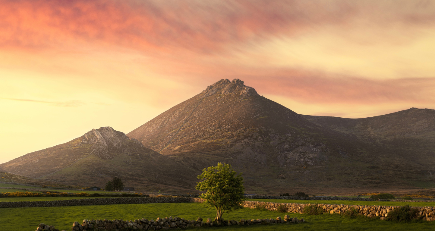 AONB Photo competition Winner Enda Quinn 'Binnians Sunset'